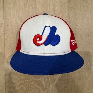 New Era Montreal Expos Red and Blue Logo Cap